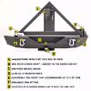 Picture of Smittybilt 76856 JK Jeep Wrangler XRC Rear Bumper w/ Tire Carrier & Receiver