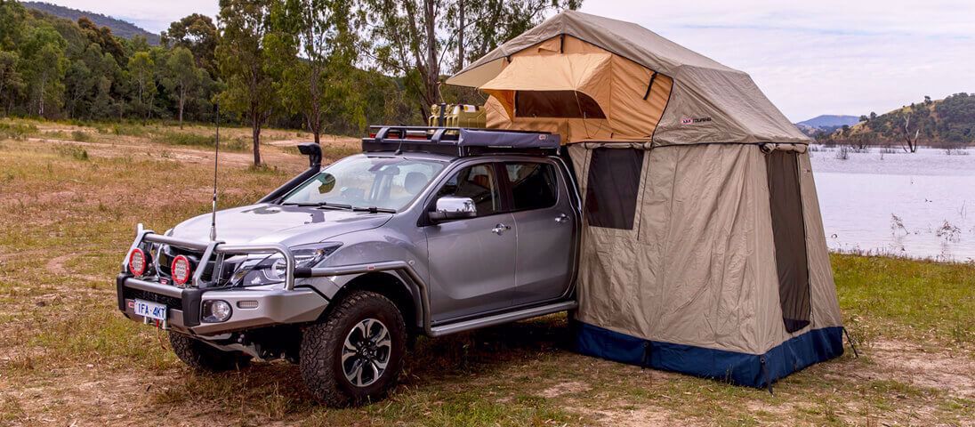 Dekan Ernest Shackleton prinsesse Alldogs Offroad Coop. ARB 803804 Simpson III Rooftop Tent w/ Annex