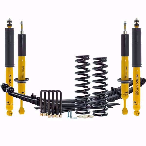 Detroit Axle 6pc Suspension Kit – Front Struts, Rear Shocks, Sway Bar Links – Nissan Frontier / Suzuki Equator
