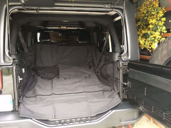 Picture of Rugged Ridge 13260.02 JK Jeep Wrangler Unlimited C3 Rear Dog Hauling Cargo Carrier