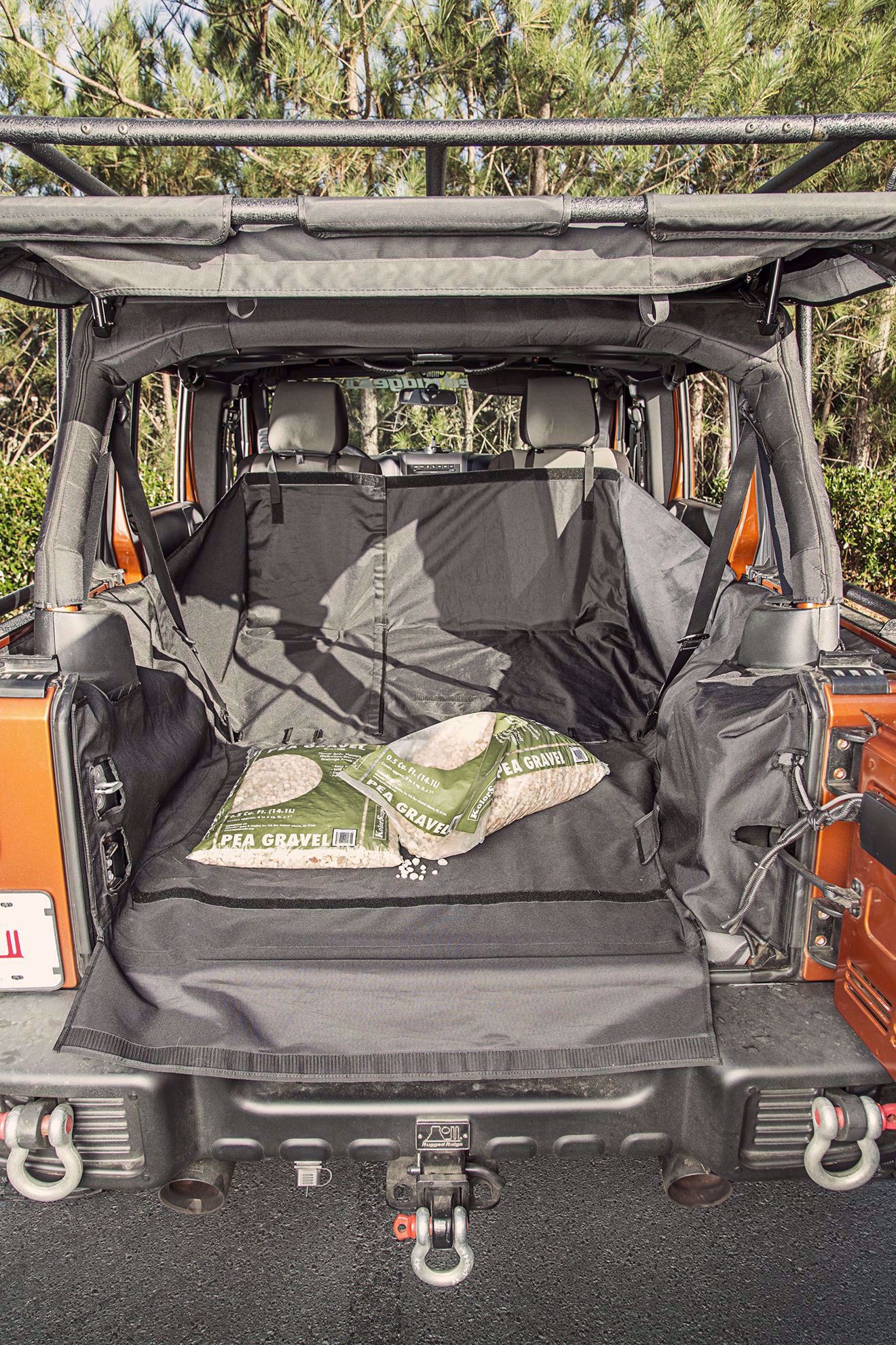 Alldogs Offroad Coop. Rugged Ridge 13260.01 JK Jeep Wrangler Unlimited C3 Rear Dog Hauling Cargo