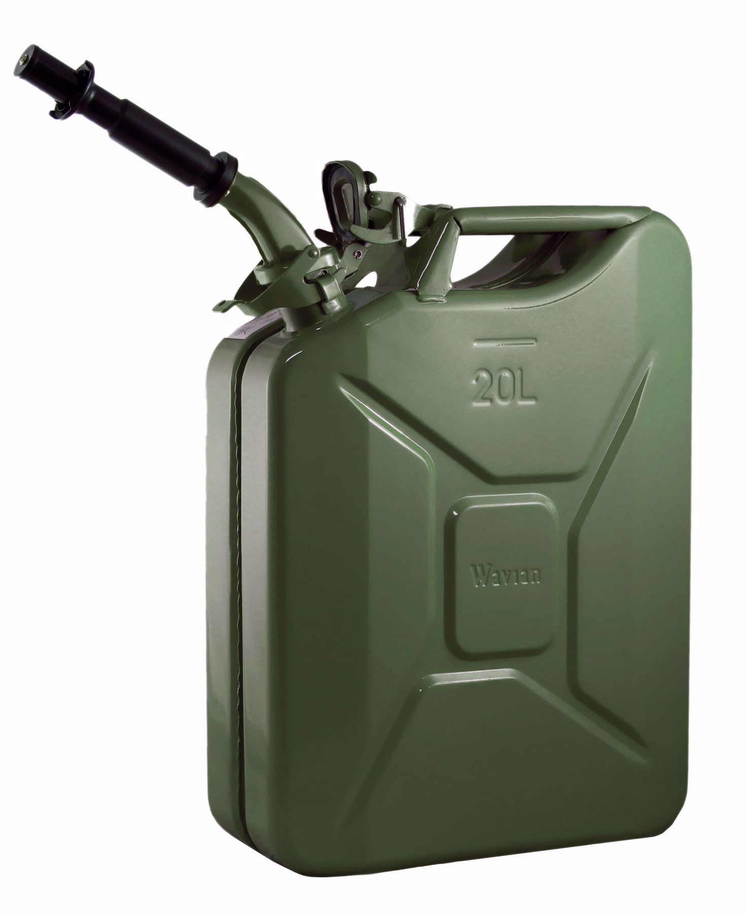 Alldogs Offroad Coop. Wavian Steel Nato Jerry Gas Can, 5.3 Gallons / 20L