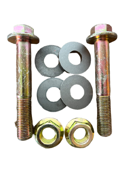 Picture of Replacement Lower Shock Bolts + Weld Washers for 2nd Gen Nissan Frontier and Xterra