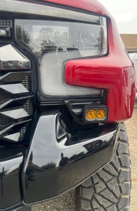 Picture of Baja 686 Industries 2022+ Silverado ZR2 Led Vent Cover (ASA Matte Black) for Diode Dynamics C2.0